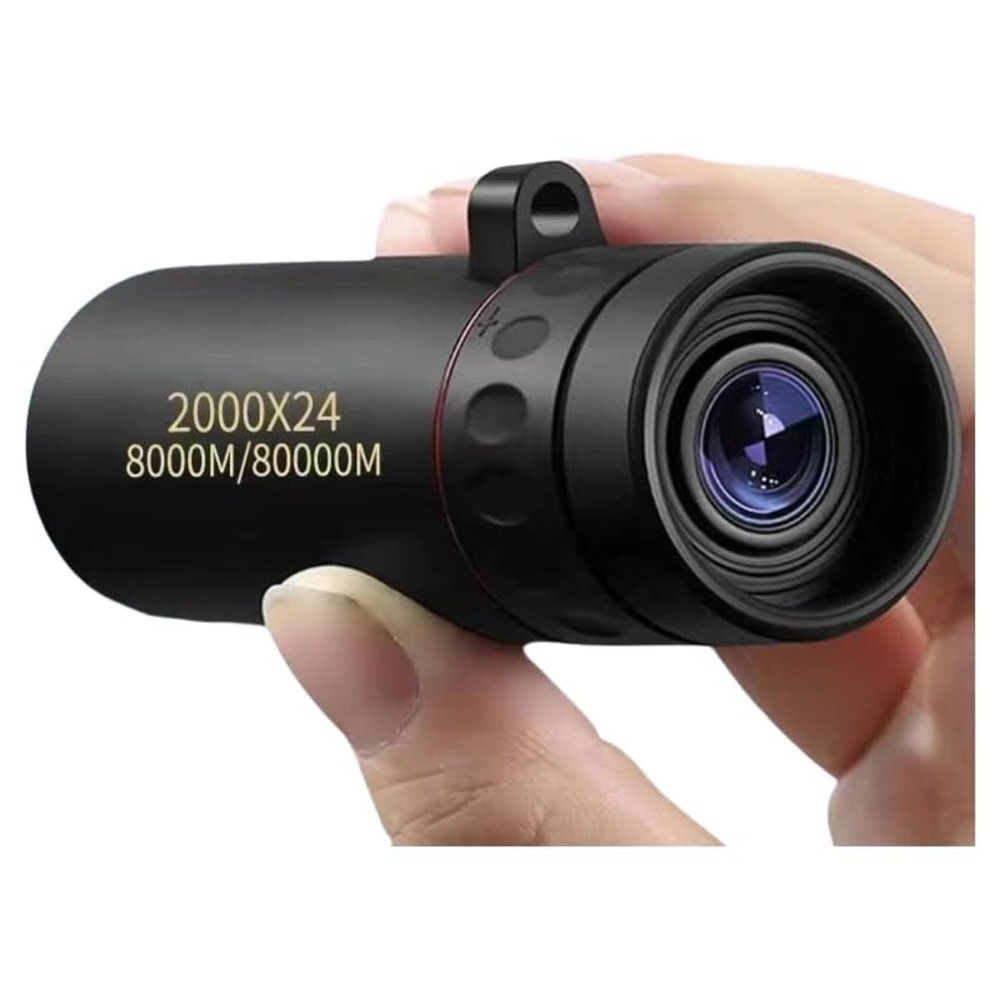 Compact High Power Monocular Telescope, 8X Magnification Portable Single Tube for Hiking, Bird Watching, Stargazing, and Outdoor Adventures