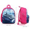 Aircraft Carrier Warship Laptop Backpack 12.5 Inch Cute Daypacks for Travel Picnic Pink-style view 2