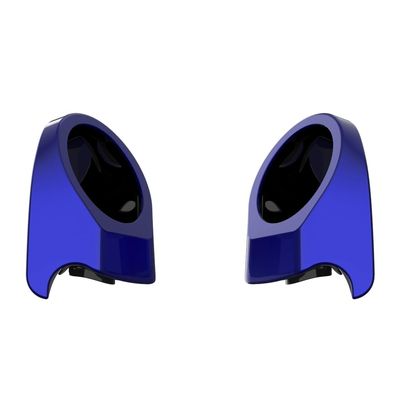 Advanblack Blue Streak 6.5 Inch King Tour Trunk Pack Rear Speaker Pods Rear Speakers Fits for Harley Touring Electra Glide Street Glide Road Glide Ultra Limited Tri Glide 2014-2025, Left and Right