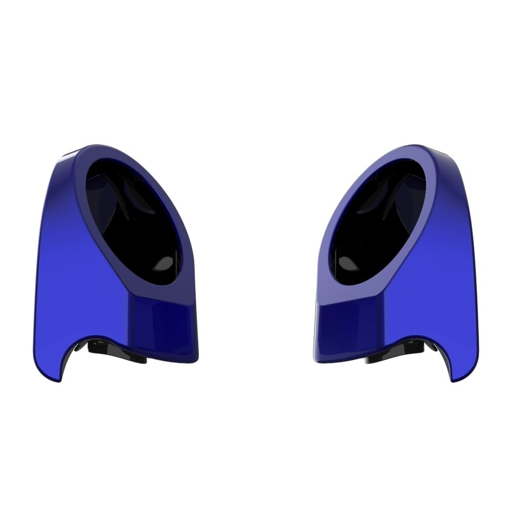 Advanblack Blue Streak 6.5 Inch King Tour Trunk Pack Rear Speaker Pods Rear Speakers Fits for Harley Touring Electra Glide Street Glide Road Glide Ultra Limited Tri Glide 2014-2025, Left and Right