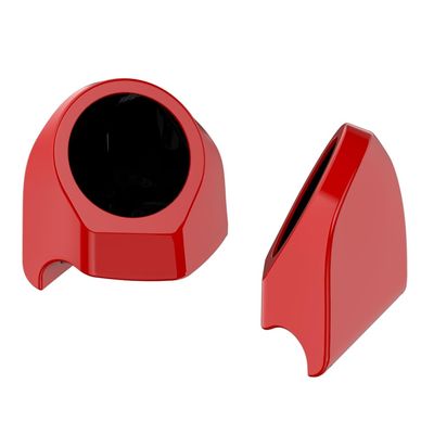 Advanblack Rally Red 6.5 Inch King Tour Trunk Pack Rear Speaker Pods Rear Speakers Fits for Harley Touring Electra Glide Street Glide Road Glide Ultra Limited Tri Glide 2014-2025, Left and Right