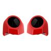 Advanblack Rally Red 6.5 Inch King Tour Trunk Pack Rear Speaker Pods Rear Speakers Fits for Harley Touring Electra Glide Street Glide Road Glide Ultra Limited Tri Glide 2014-2025, Left and Right view 2