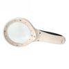 LJSM Lab Microscope Slides 70mm Handheld Illuminated Reading Magnifier 3X 8X 8LED Light Magnifying Glass Loupe Microscope Parts view 2