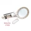 LJSM Lab Microscope Slides 70mm Handheld Illuminated Reading Magnifier 3X 8X 8LED Light Magnifying Glass Loupe Microscope Parts view 3