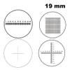 LJSM Lab Microscope Slides Optical Glass Cross Ruler Net for Biogolical Microscope 23.2mm Diameter 19mm Microscope Parts(MS-1-H) view 2