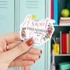 3Pcs A Sweet Friendship Refreshes The Soul Sticker Inspirational Proverbs 27:9 Gift for Friends A Sweet Friendship Refreshes The Soul Stickers Car Decal for Laptop Water Bottle Toolbox Case 3" view 2
