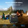 ZEALOT ZE01 Portable Bluettoth Speaker,120W Powerful Loud Stereo Deep Bass Wireless Boombox,Large Speakers for Party Support Dual Pairing/AUX/USB/TF Card/EQ/40H Playtime/Led Light Ideal for Camping view 3