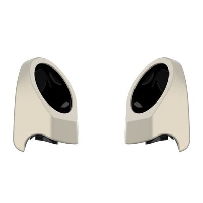 Advanblack Golden White Pearl 6.5 Inch King Tour Trunk Pack Rear Speaker Pods Rear Speakers Fits for Harley Touring Electra Glide Street Glide Road Glide Ultra 2014-2025, Left and Right