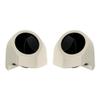 Advanblack Golden White Pearl 6.5 Inch King Tour Trunk Pack Rear Speaker Pods Rear Speakers Fits for Harley Touring Electra Glide Street Glide Road Glide Ultra 2014-2025, Left and Right view 3