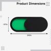 101.57 in (4 Cm) Acrylic Webcam Privacy Cover, Laptops, Pcs, Tablets with Compatible, Green/Red Status Indicator Sliding, 12 Pcs Set, Installation Easy view 4