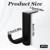 2pcs Monitor Headphone Stand Hook Headset Holder Hanger Adhesive Gaming Earphones Hanger Stick-on Support for Computer Over Ear Earphone Monitor Screen Edge Wall Mount Gaming Desk Accessories view 3