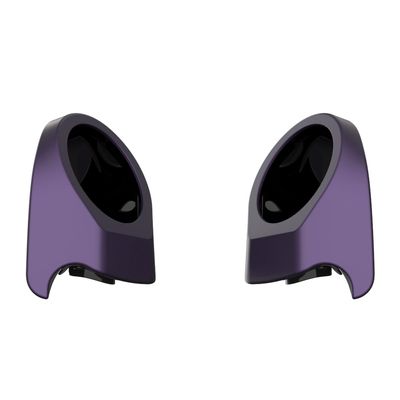 Advanblack Purple Abyss Denim 6.5 Inch King Tour Trunk Pack Rear Speaker Pods Rear Speakers Fits for Harley Touring Electra Glide Street Glide Road Glide Ultra 2014-2025, Left and Right