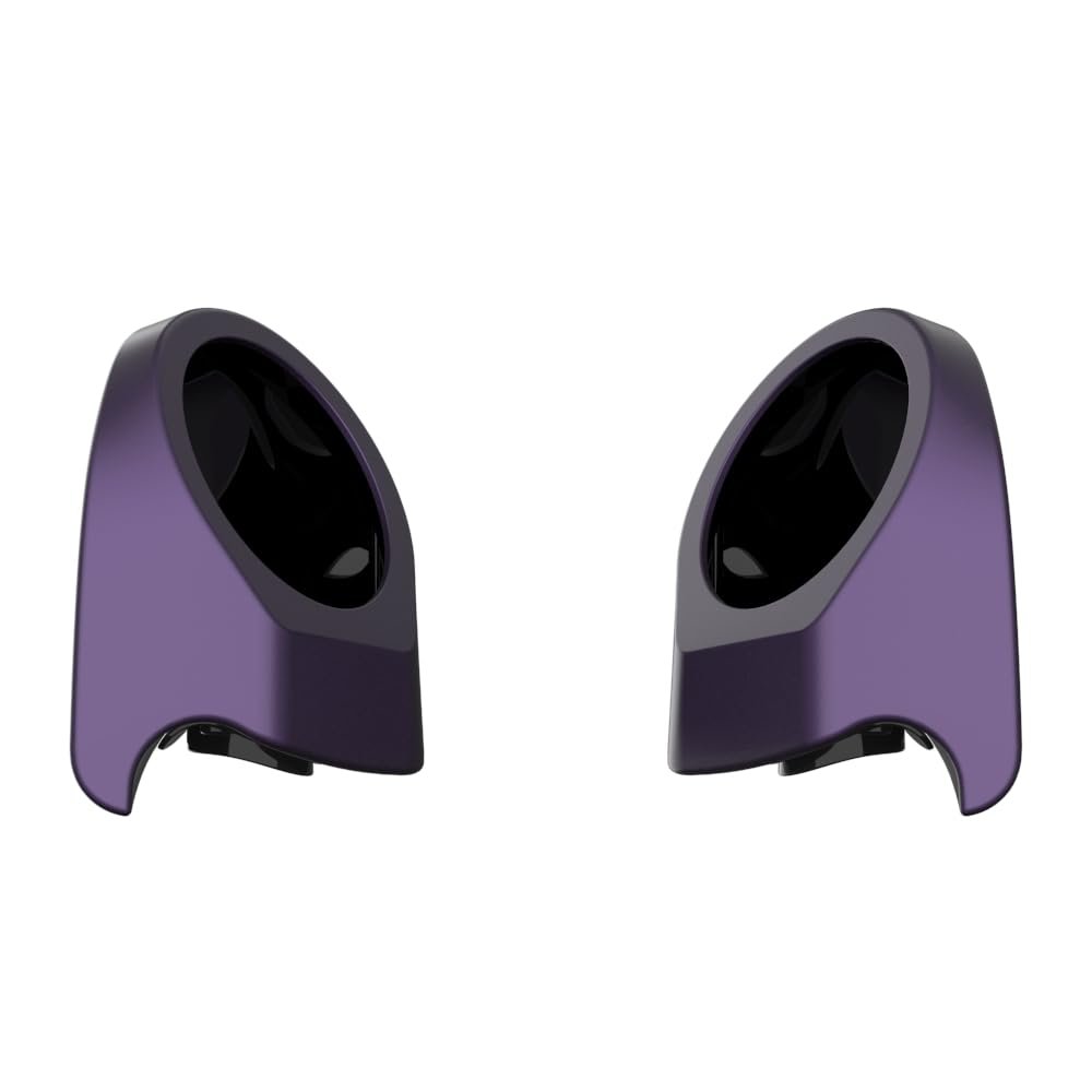 Advanblack Purple Abyss Denim 6.5 Inch King Tour Trunk Pack Rear Speaker Pods Rear Speakers Fits for Harley Touring Electra Glide Street Glide Road Glide Ultra 2014-2025, Left and Right