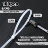 100 Pcs 36 Inch White Heavy Duty Zip Ties, Cable Ties, UV Resistant Nylon Tie Wraps for Indoor Outdoor Use, Bundling Fences, Awnings, Branches, Water Pipes view 2