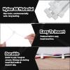 100 Pcs 36 Inch White Heavy Duty Zip Ties, Cable Ties, UV Resistant Nylon Tie Wraps for Indoor Outdoor Use, Bundling Fences, Awnings, Branches, Water Pipes view 3