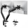 Acer Dual Monitor Arm, Computer Desk Arm with VESA Mounts for 1732 Screens, Fully Adjustable Gas Spring Monitor Stand, C-Clamp and Grommet Mounting Base, Fits 4.4 to 19.8lbs Computer Monitors view 1