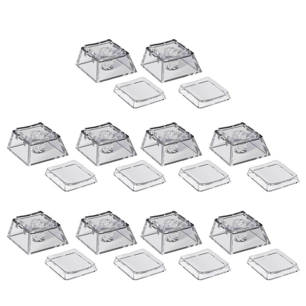 10pcs Transparency PC Keycaps Long Time Use Wear Resistance Optimized for Backlight Mechanical Keyboards Mechanical Keyboards Replacement Keycaps
