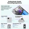 AI Voice Recorder, AI Transcription & Summary, APP Control AI Note Taking Device Supports 132+ Languages, 100H 64GB Memory, Magnetic Audio Recorder for Lectures, Learning, Meetings, Calls, Silver view 3