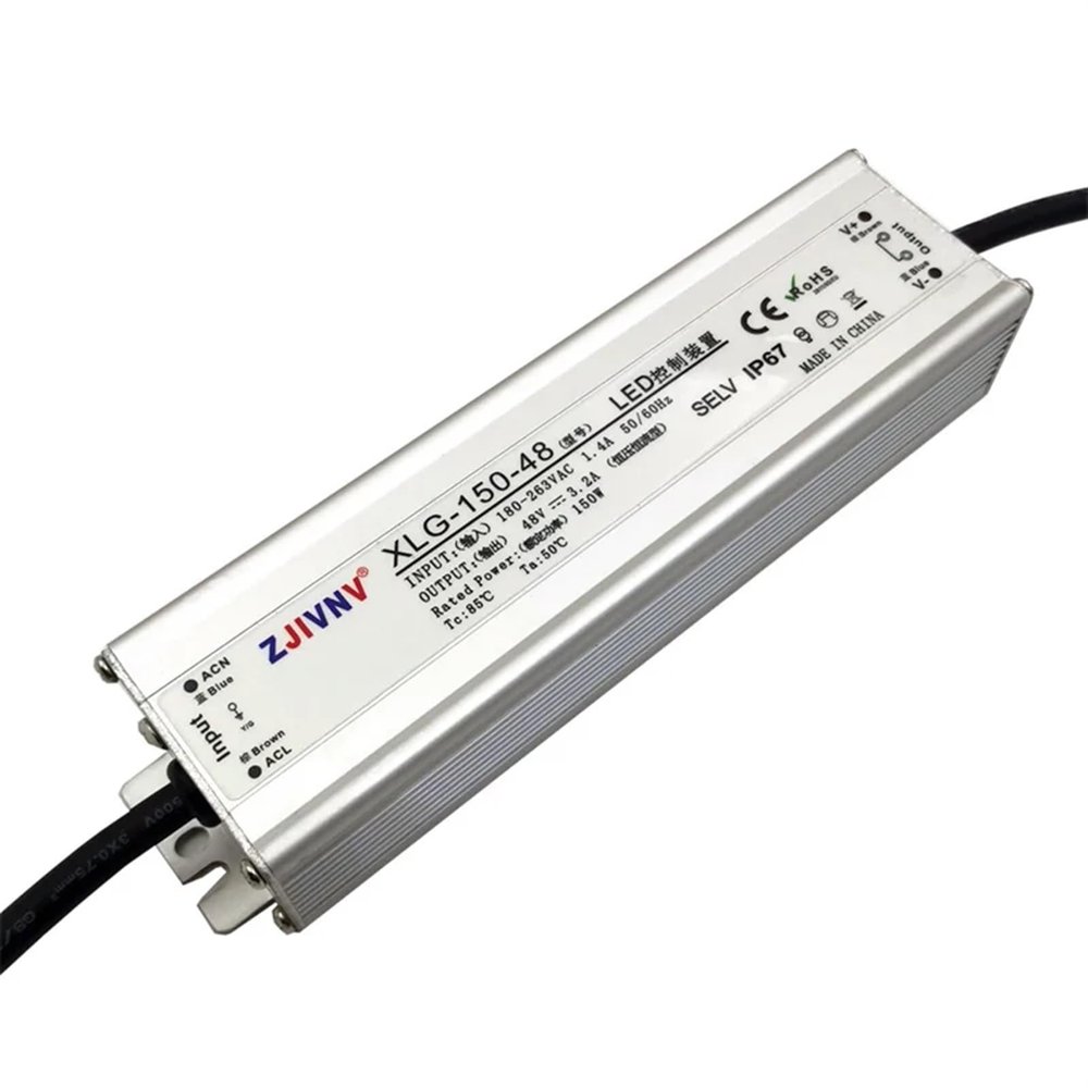 150W Waterproof LED Switching Power Supply AC 180-263V to DC 12V 24V 36V 48V Constant Voltage IP67 XLG-150(183-263VAC-24V)