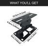 AsrMyjcx Wall Mounted Speaker Bracket Accessories Space Saving Sturdy Practical Metal Regulable Holder Speaker Hanger for Concert, Vertical view 3