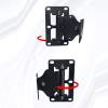 AsrMyjcx Wall Mounted Speaker Bracket Accessories Space Saving Sturdy Practical Metal Regulable Holder Speaker Hanger for Concert, Vertical view 4
