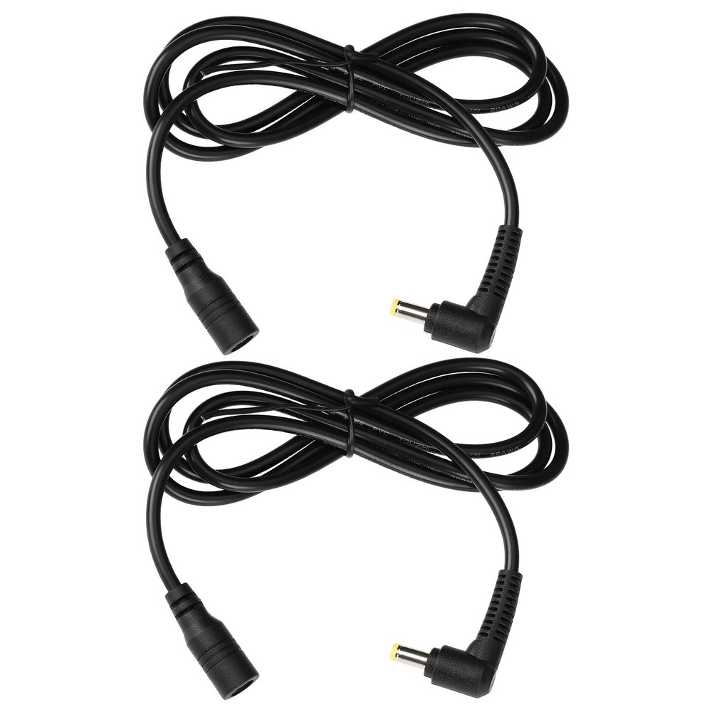 Create idea 2pcs 4.8x1.7mm DC Female to Male Extension Cable for Routers Power Adapters Small Speakers 100cm