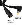 Create idea 2pcs 4.8x1.7mm DC Female to Male Extension Cable for Routers Power Adapters Small Speakers 100cm view 4