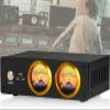 Dual Analog VU Meter Amplifier, RGB Sound Level Indicator Audio Switcher Box with DB Panel Display, Brightness/Color/Gain Adjustable for Tube Amps, Home Audio Component view 1