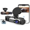 Dash Cam Front and Rear, 1080P Dash Camera for Cars, 3 Channel Car Camera Front Rear and Inside/Back with 32GB Card 5G Wireless WiFi, Loop Recording, Night Vision, HDR, G-Sensor, 24Hr Parking view 1