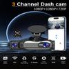 Dash Cam Front and Rear, 1080P Dash Camera for Cars, 3 Channel Car Camera Front Rear and Inside/Back with 32GB Card 5G Wireless WiFi, Loop Recording, Night Vision, HDR, G-Sensor, 24Hr Parking view 2