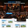 ANGEET 200M/660FT Wireless HDMI Transmitter and Receiver, 5G / 4K Decoding Wireless HDMI Extender Kit with KVM Function USB Mouse Port and 2 Antenna for Streaming Video, Plug and Play view 2