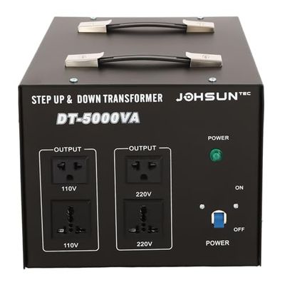 10KW Voltage Power Converter Voltage Converter Transformer, Step Up Step Down Power Converter, Converts 220V to 110V and 110V to 220V - Fuse Protected 110V220V (USA Stock) (DT-10000)