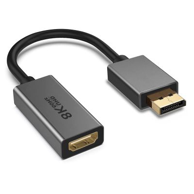 Ouxuefen High Performances DisplayPort to Hdmis Converters Supports 8K60Hz 4K120Hz Resolution for Graphics Cards Monitors