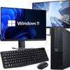 Dell OptiPlex 3070 Desktop Computer PC Intel Core i5-9500 6-Cores, 16GB DDR4 Ram, 512GB SSD, Dual 2 x 22 LED Monitors, WiFi, Wireless KB & Mouse, Windows 11 Pro (Renewed) view 1