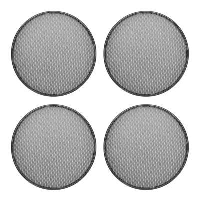 ASHATA 4Pcs Round Ceiling Speaker Grill Cover, Mesh Car Speaker Guard Grille Protector for DIY Home Theater, 6.7" Inner x 7" Outer