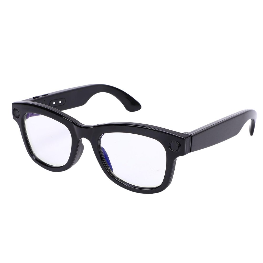 Asixxsix AI Smart Glasses, Bluetooth Translation Glasses with 5MP Camera, Blue Light Blocking, Music Playback and Video Recorder, Bluetooth Glasses for Men Women Travel Business