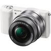 Sony Alpha a5100 Mirrorless Camera with 16-50mm Power Zoom Lens | 24.3MP APS-C Sensor, Fast Hybrid Autofocus (White) + 64GB Card + Card Reader + Case + Flex Tripod + Hand Strap + Memory Wallet + More view 2