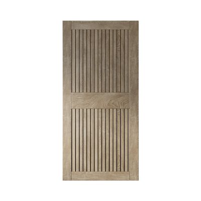 Homacer 40 in. x 84 in. Vertical Stripe Design Classic Gray Finished & Unassembled Pine Wood Barn Door (Interior Use Only)