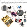 Luocute Bit Set, 74 Pieces Repair Devices with Flexible Shaft, Magnetic Tip and Rotating Handle for Smartphone, PC, Laptop, 360 Rotating Tip view 4