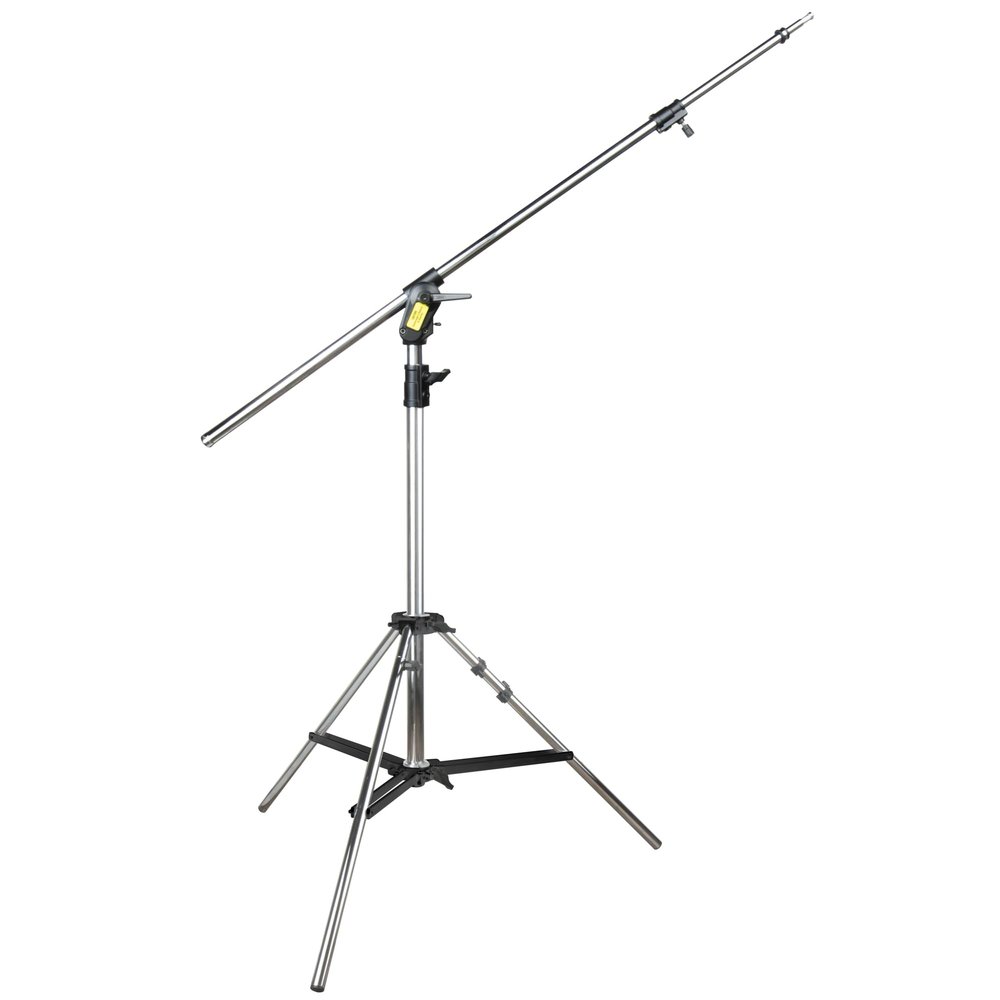 Kupo Steel Baby Boom Stand, Heavy Duty Convertible Stand and Boom Arm, Stand Load 26.4lbs, Boom Load 11lbs, Boom Range 43.7"75.2", Black (KS142412)