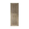 Homacer 30 in. x 84 in. Vertical Stripe Design Classic Gray Finished & Unassembled Pine Wood Barn Door (Interior Use Only) view 1