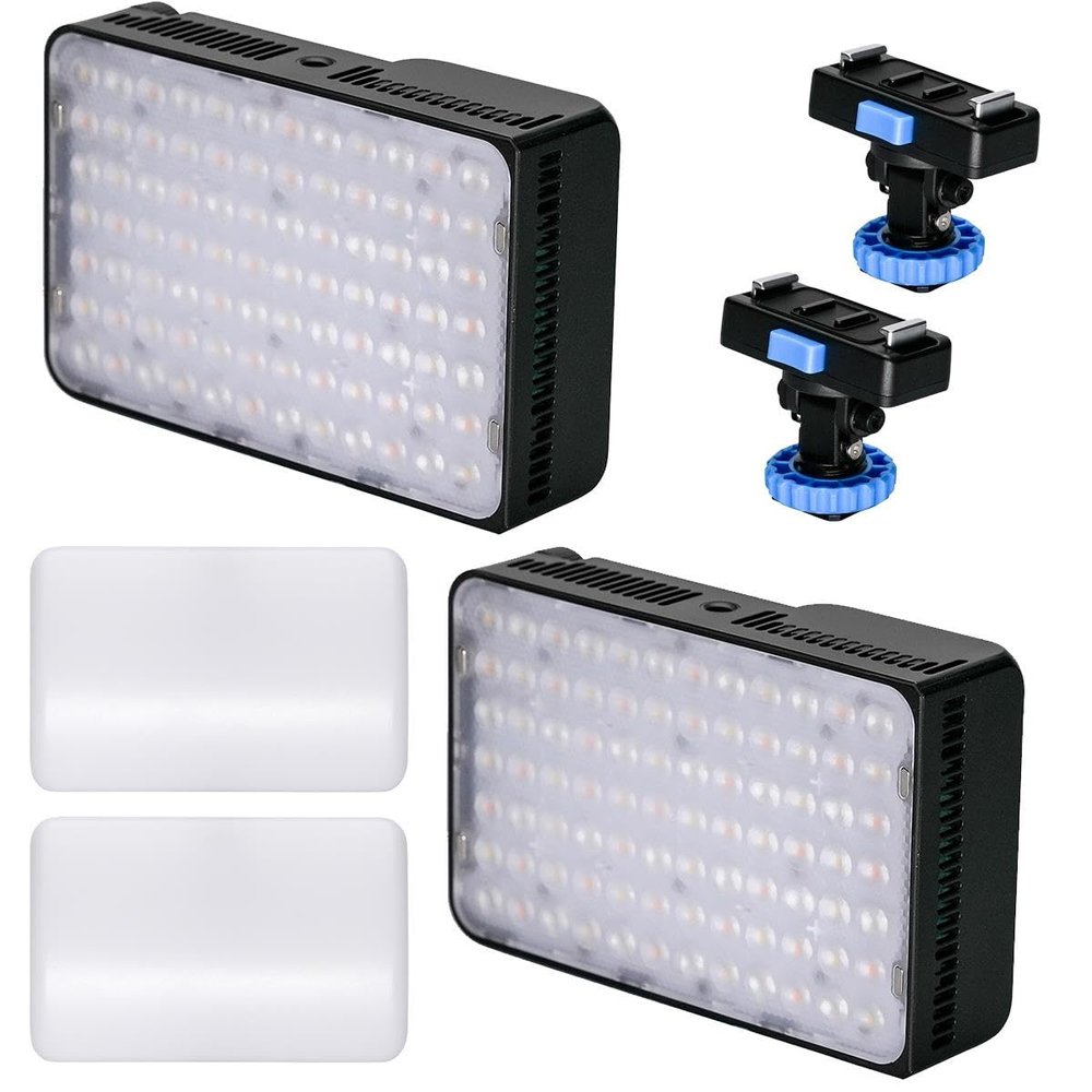 Ace 25c 25W RGBWW On-Camera LED Light, Charcoal, 2-Pack