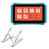 BoxWave Stand and Mount Compatible with Nabi Fisher-Price Learning Tablet - Compact QuickSwitch Stand, Portable Multi Angle Viewing Foldable Riser - Metallic Silver view 1