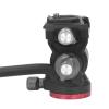 Depisuta Panoramic Tripod Head, Hydraulic Fluid Video Head with 7.87in Removable Handle for Compact Video Camera DSLR Camera view 4
