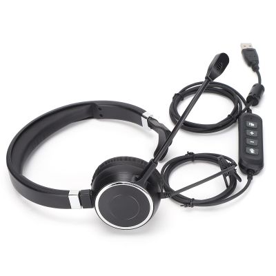 Heayzoki USB Single Ear Headset, Business Grade Telephone Headset Light Soft for Telephone