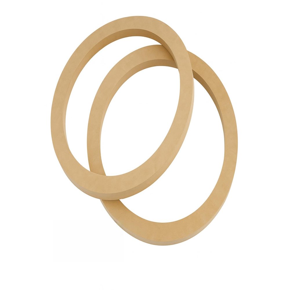 Atrend 12" Premium MDF Subwoofer Spacer Rings - 0.75" Thickness