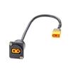FTOMIKA D-Type XT60 Panel Mount Extension Cable Male to Female Convertor Cable Pass Through Flange XT60 Coupler Socket view 2