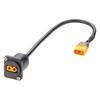 FTOMIKA D-Type XT60 Panel Mount Extension Cable Male to Female Convertor Cable Pass Through Flange XT60 Coupler Socket view 4