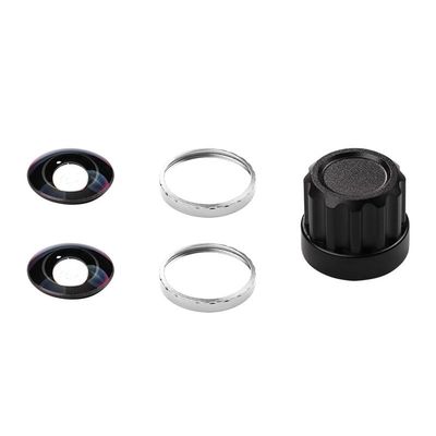 Removable Exchangeable Lens Kit for Insta360 X5 Camera HD Optics Replacement Parts,Perfectly Adapted Lens Set (2 Silver)