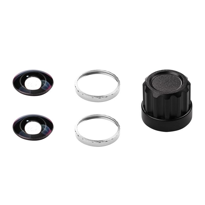 Removable Exchangeable Lens Kit for Insta360 X5 Camera HD Optics Replacement Parts,Perfectly Adapted Lens Set (2 Silver)